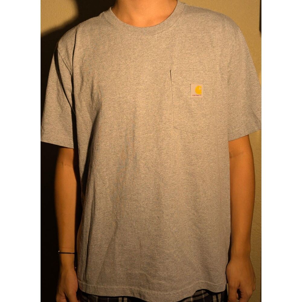 Carhartt Relaxed Fit Pocket T-Shirt - Size L - Classic Grey Comfort!